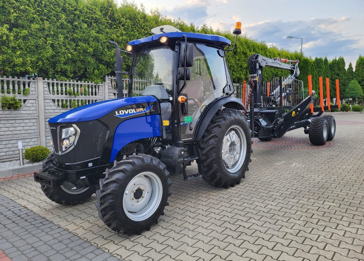 LOVOL Zestaw Traktor LOVOL M755 Przyczepa do drewna BMF 8TPro Stan Nowy Fabryczny - حصادة الأخشاب: صورة 1 LOVOL Zestaw Traktor LOVOL M755 Przyczepa do drewna BMF 8TPro Stan Nowy Fabryczny - حصادة الأخشاب: صورة 1
