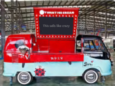 Deli Star Trailer Retro Minivan Fliptop 4300 Electric - EU standards - مقطورة بيع ( الأغذية): صورة 2 Deli Star Trailer Retro Minivan Fliptop 4300 Electric - EU standards - مقطورة بيع ( الأغذية): صورة 2