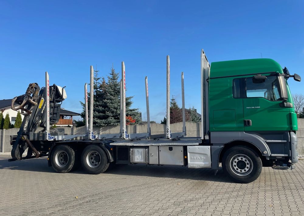 MAN TGX 26.500, 6x4, HDS EPSILOM M12Z, do transportu drewna. - شاحنة قطع الأشجار: صورة 4 MAN TGX 26.500, 6x4, HDS EPSILOM M12Z, do transportu drewna. - شاحنة قطع الأشجار: صورة 4