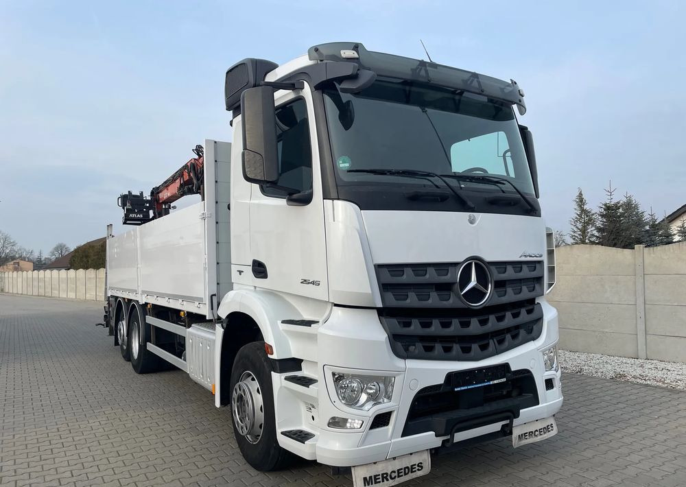 Mercedes-Benz Arocs 2545, HDS ATLAS 186.3 - PILOT - شاحنات مسطحة, شاحنة كرين: صورة 3 Mercedes-Benz Arocs 2545, HDS ATLAS 186.3 - PILOT - شاحنات مسطحة, شاحنة كرين: صورة 3