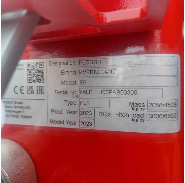 Kverneland EG 100-200-4 schaar - محراث: صورة 5 Kverneland EG 100-200-4 schaar - محراث: صورة 5