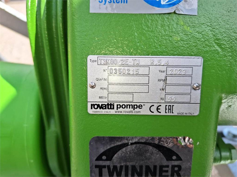 Rovatti T3K80/2E PTO pomp op bok - بخاخ مركب على الجرار: صورة 5 Rovatti T3K80/2E PTO pomp op bok - بخاخ مركب على الجرار: صورة 5