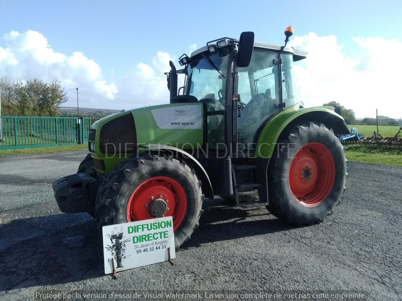 CLAAS TRACTEUR AGRICOLE ARES 566 RZ - جرار: صورة 1 CLAAS TRACTEUR AGRICOLE ARES 566 RZ - جرار: صورة 1