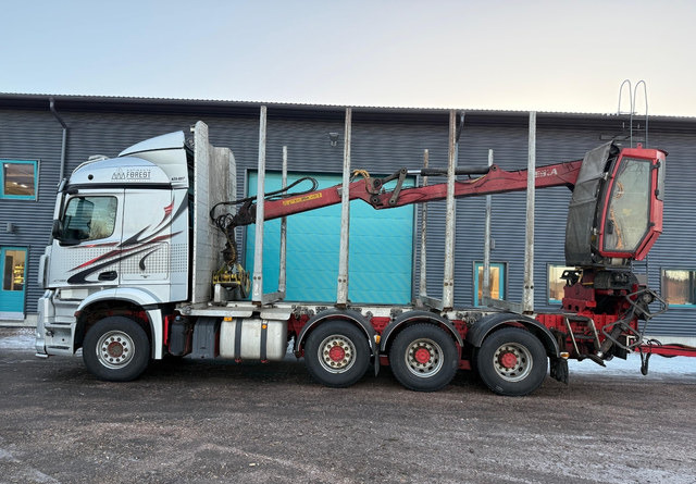 Mercedes-BenzArocs 8x4 Nosturilla! - شاحنة قطع الأشجار, شاحنة كرين: صورة 2 Mercedes-BenzArocs 8x4 Nosturilla! - شاحنة قطع الأشجار, شاحنة كرين: صورة 2