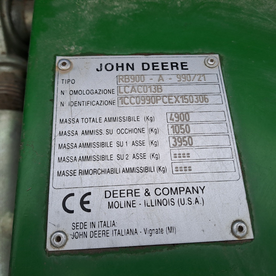ROTOPRESSA JOHN DEERE 990 - مكنة: صورة 3 ROTOPRESSA JOHN DEERE 990 - مكنة: صورة 3