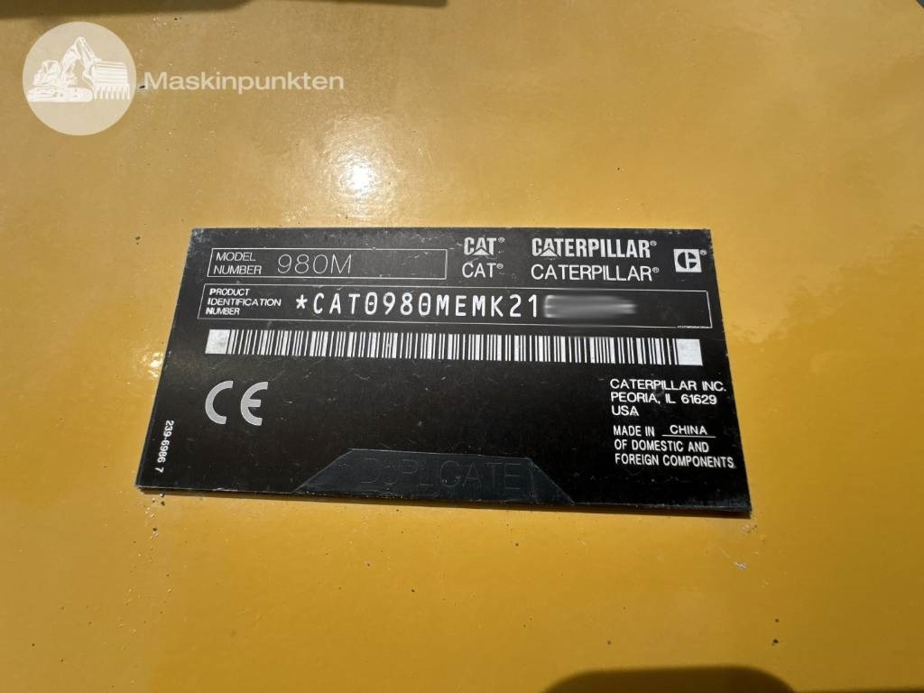 اللودر بعجل CAT 980 M: صورة 13