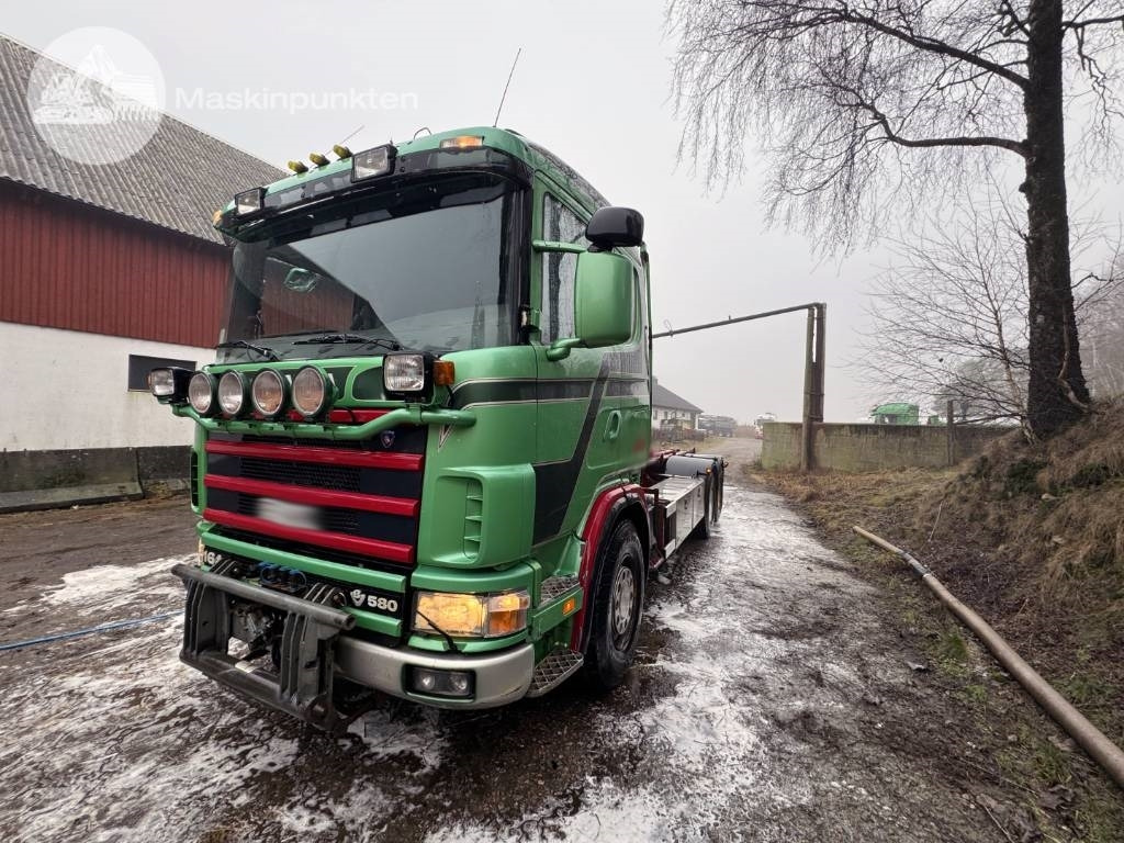 Scania R 164-580 - شاحنة ذات خطاف: صورة 1 Scania R 164-580 - شاحنة ذات خطاف: صورة 1