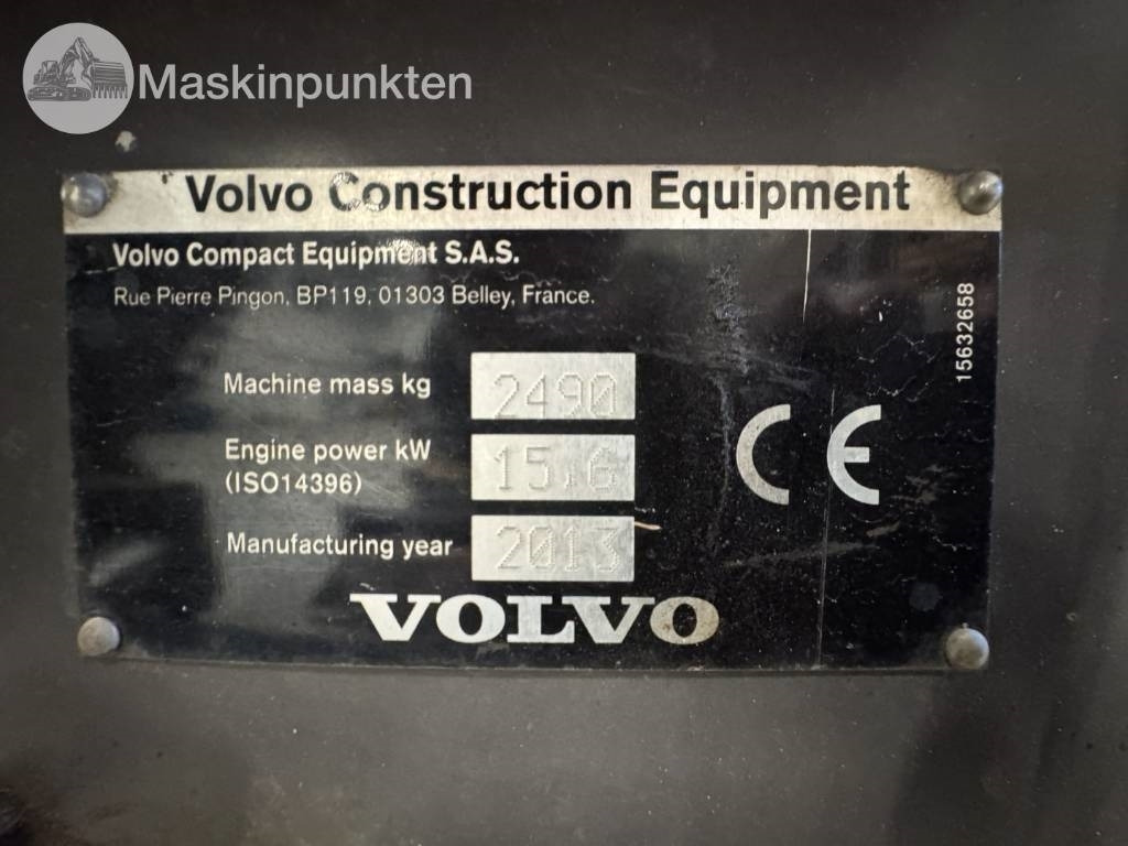 حفارة مُصَّغرة Volvo ECR 25 D: صورة 45