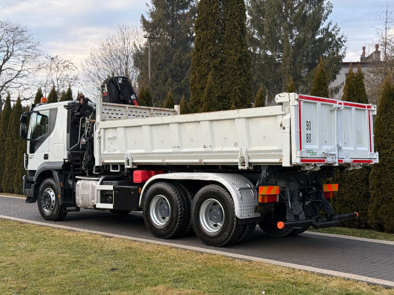شاحنة كرين Iveco TRAKKER 450 6X4 DOUBLE HYDRO-BOARD HIAB: صورة 6