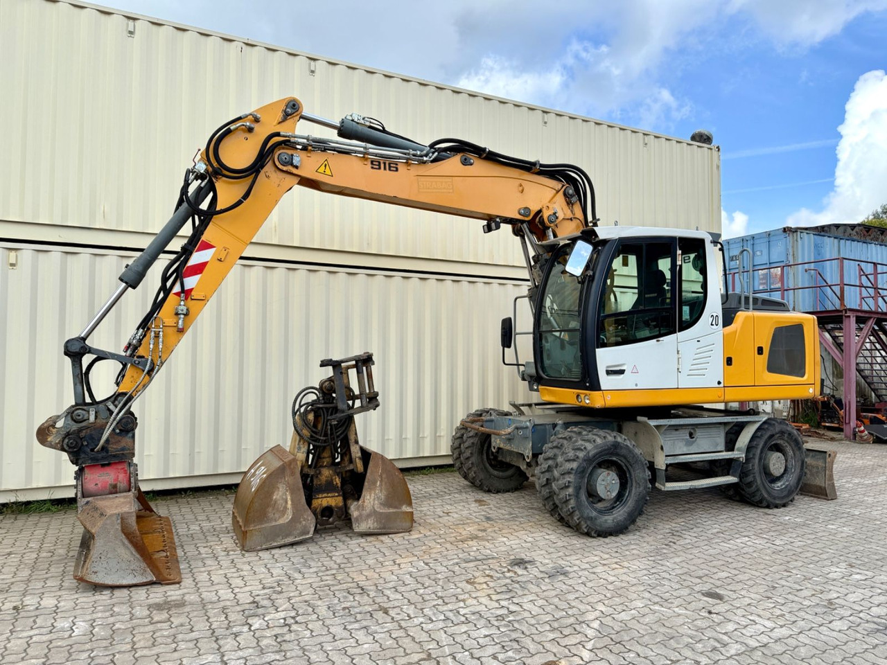 Liebherr A916 / Deutsche Maschine / Löffel + Greifer - حفارة دولاب: صورة 1 Liebherr A916 / Deutsche Maschine / Löffel + Greifer - حفارة دولاب: صورة 1