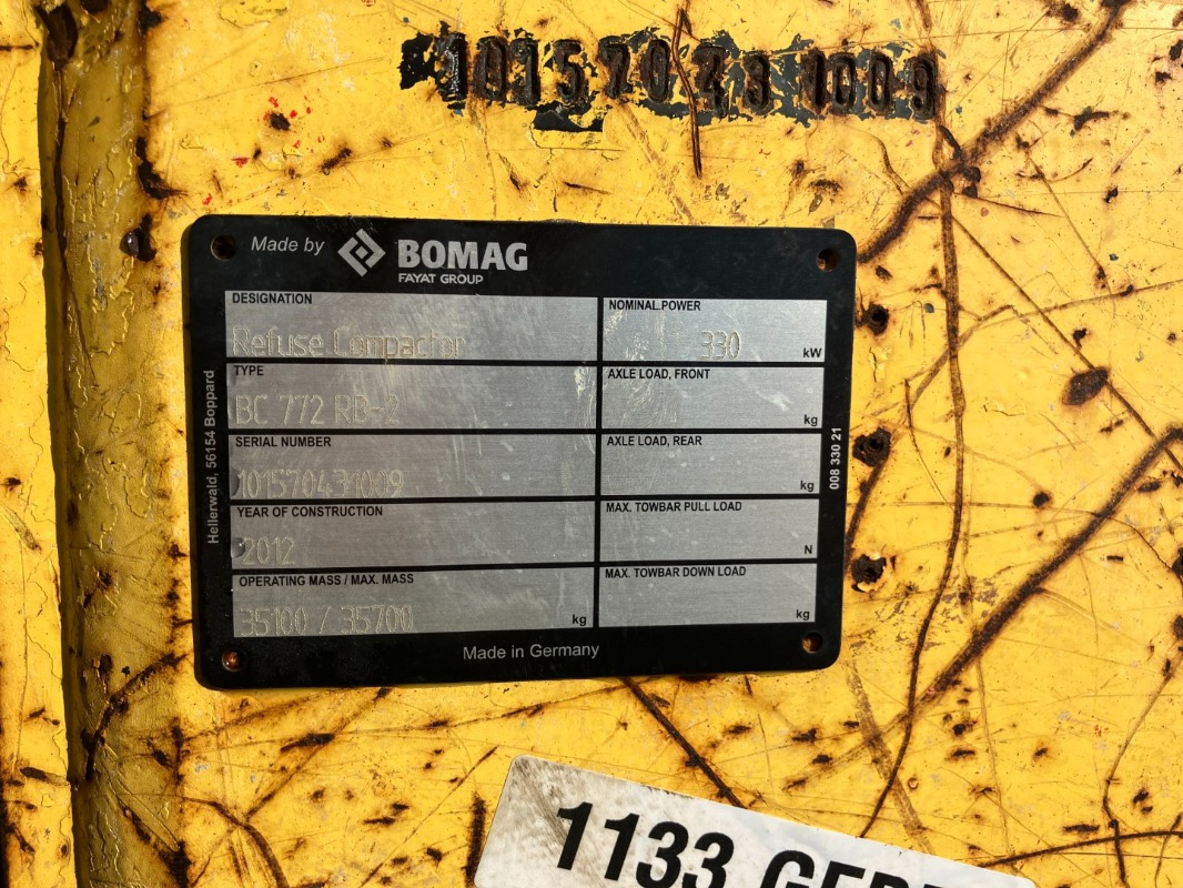 BOMAG DE BC 772 RB-2 Stage IIIa/Tier 3 - مدحلة ضاغطة: صورة 3 BOMAG DE BC 772 RB-2 Stage IIIa/Tier 3 - مدحلة ضاغطة: صورة 3