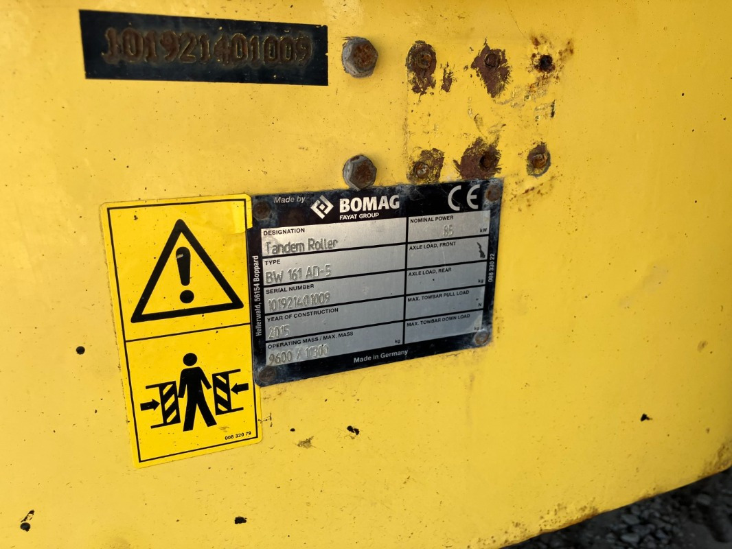 BOMAG DE BW 161 AD-5 Stage IIIb/Tier 4i - مدحلة اسفلت: صورة 2 BOMAG DE BW 161 AD-5 Stage IIIb/Tier 4i - مدحلة اسفلت: صورة 2