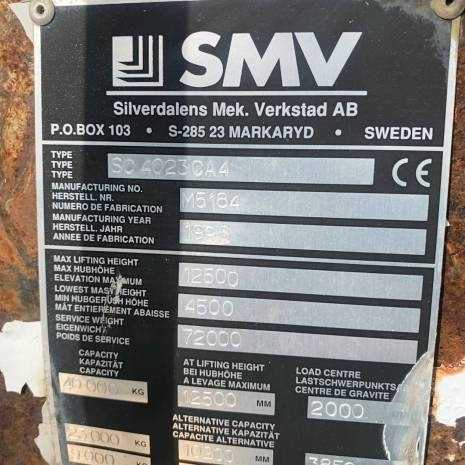 Containertruck SMW 4032 CA Reach Staker - المعبِّئ المناول: صورة 4 Containertruck SMW 4032 CA Reach Staker - المعبِّئ المناول: صورة 4