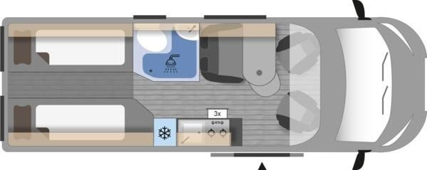 Clever Runner 636 2,2 165PS MJ2024*TRUMA C6 D + E*SHZ* - كرفان فان: صورة 3 Clever Runner 636 2,2 165PS MJ2024*TRUMA C6 D + E*SHZ* - كرفان فان: صورة 3