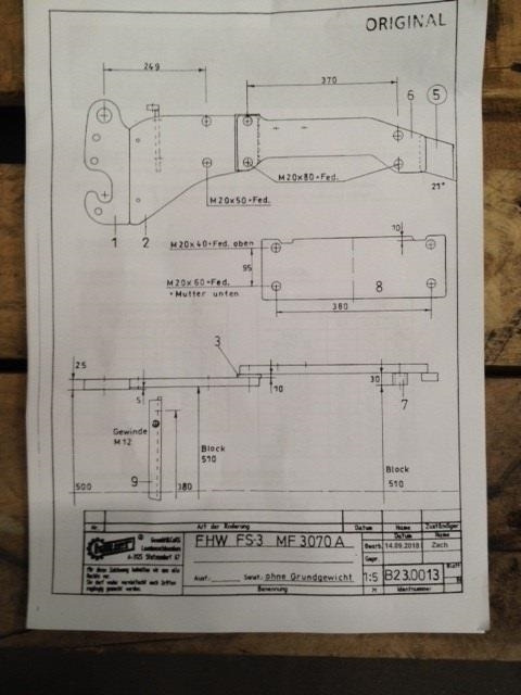 Hauer FS-3 Sidevanger MF 3070 2WD - قطع غيار - الآلات الزراعية: صورة 4 Hauer FS-3 Sidevanger MF 3070 2WD - قطع غيار - الآلات الزراعية: صورة 4