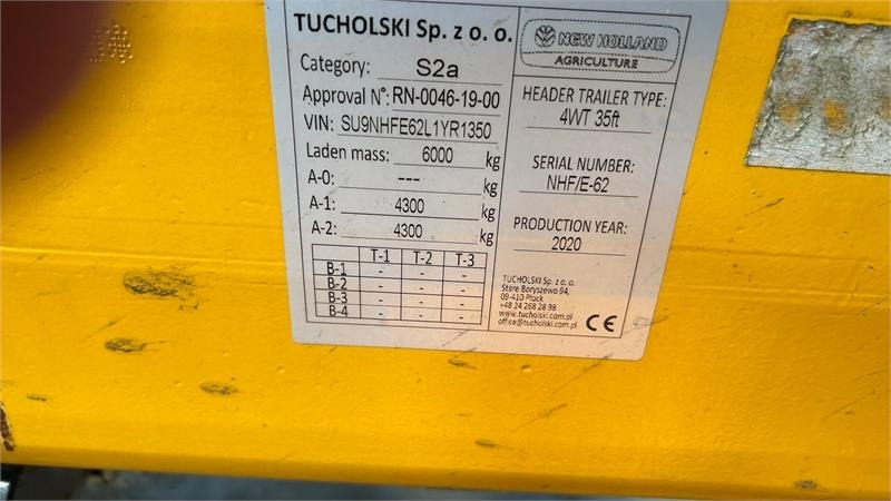 New Holland 4 hjulet skærebordsvogn - رأس ملحق مقطور: صورة 3 New Holland 4 hjulet skærebordsvogn - رأس ملحق مقطور: صورة 3