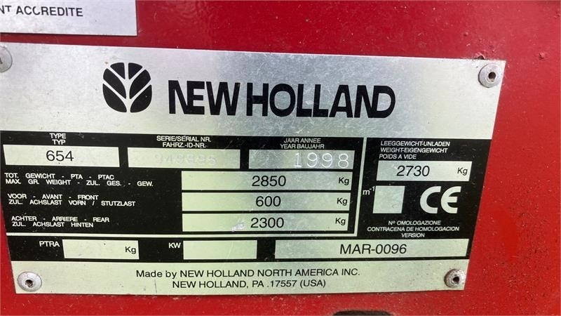 New Holland 654 RUNDBALLEPRESSER Cropcutter - مكنة: صورة 5 New Holland 654 RUNDBALLEPRESSER Cropcutter - مكنة: صورة 5
