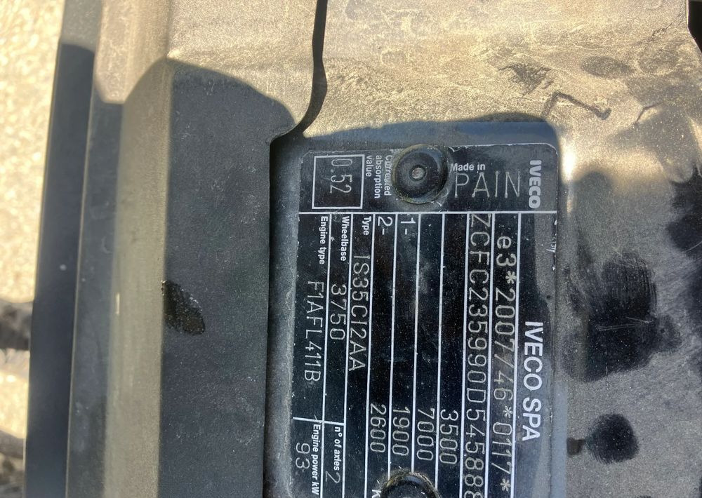 Iveco DAILY 35C13 ramo do zabudowy kiper wywrotka - شاحنة هيكل كابينة: صورة 5 Iveco DAILY 35C13 ramo do zabudowy kiper wywrotka - شاحنة هيكل كابينة: صورة 5