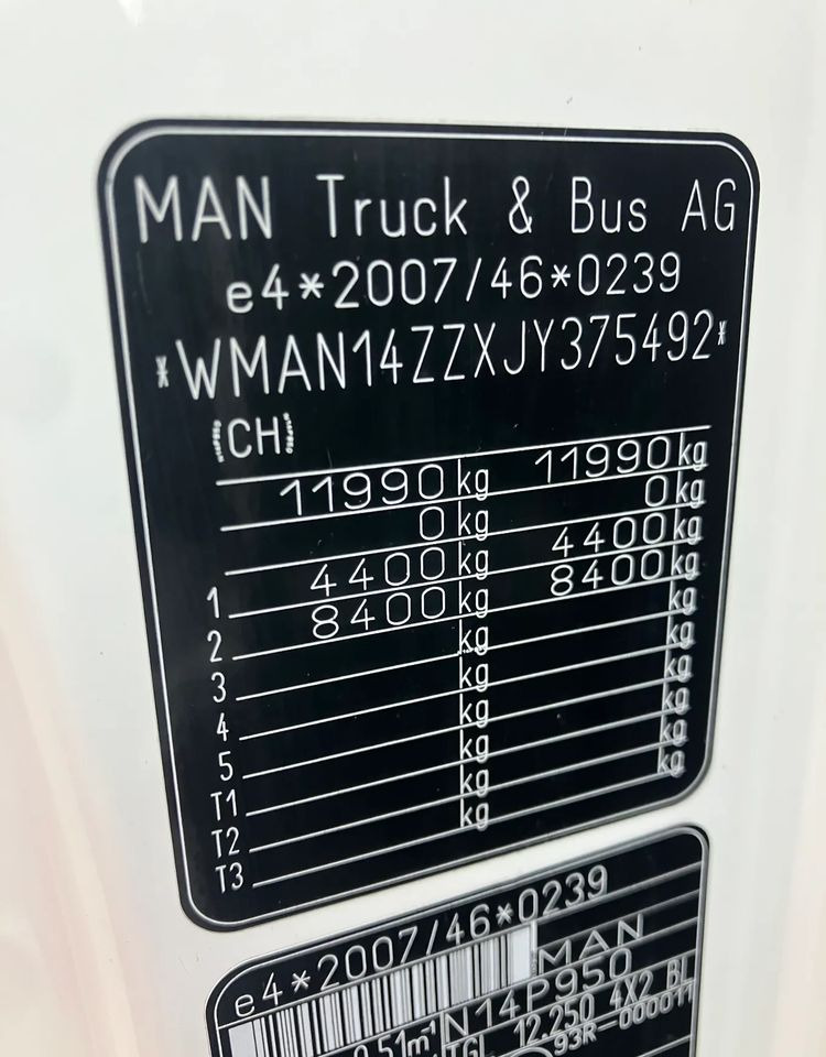 MAN Man TGM 12.250 euro 6 ramo do zabudowy Pomoc drogowa laweta kiper - شاحنة هيكل كابينة: صورة 3 MAN Man TGM 12.250 euro 6 ramo do zabudowy Pomoc drogowa laweta kiper - شاحنة هيكل كابينة: صورة 3
