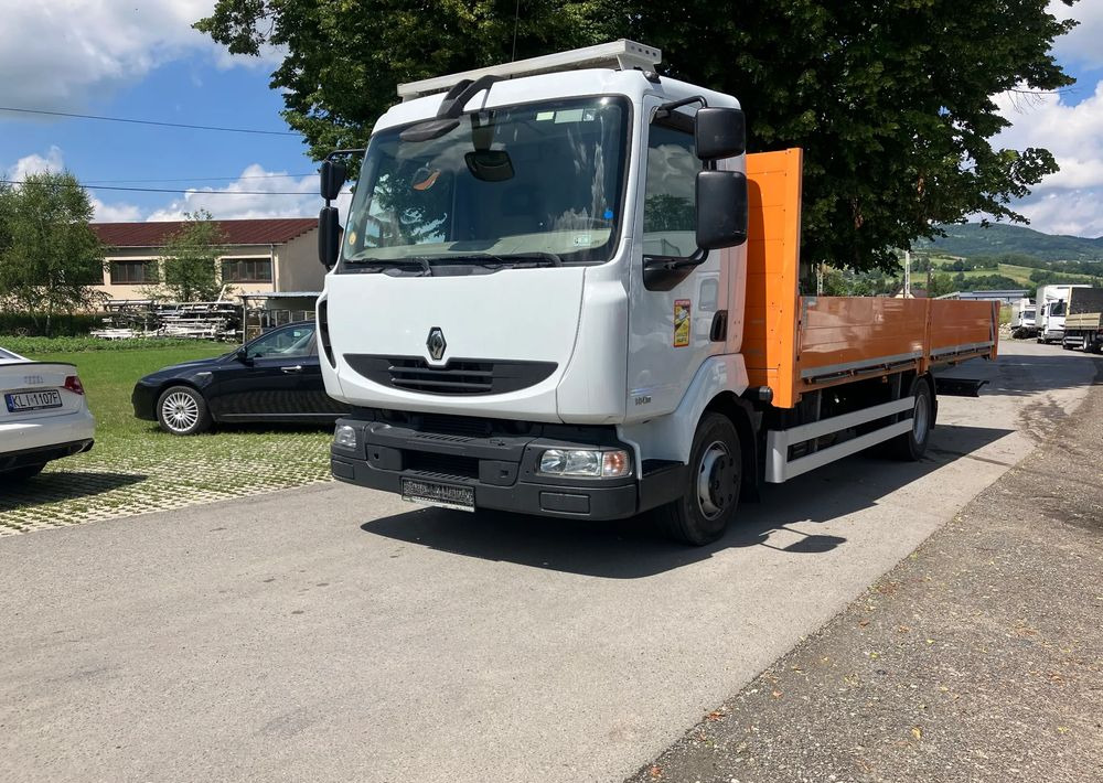 Renault Midlum 180 dxi burtówka skrzynia paka - شاحنات مسطحة: صورة 1 Renault Midlum 180 dxi burtówka skrzynia paka - شاحنات مسطحة: صورة 1