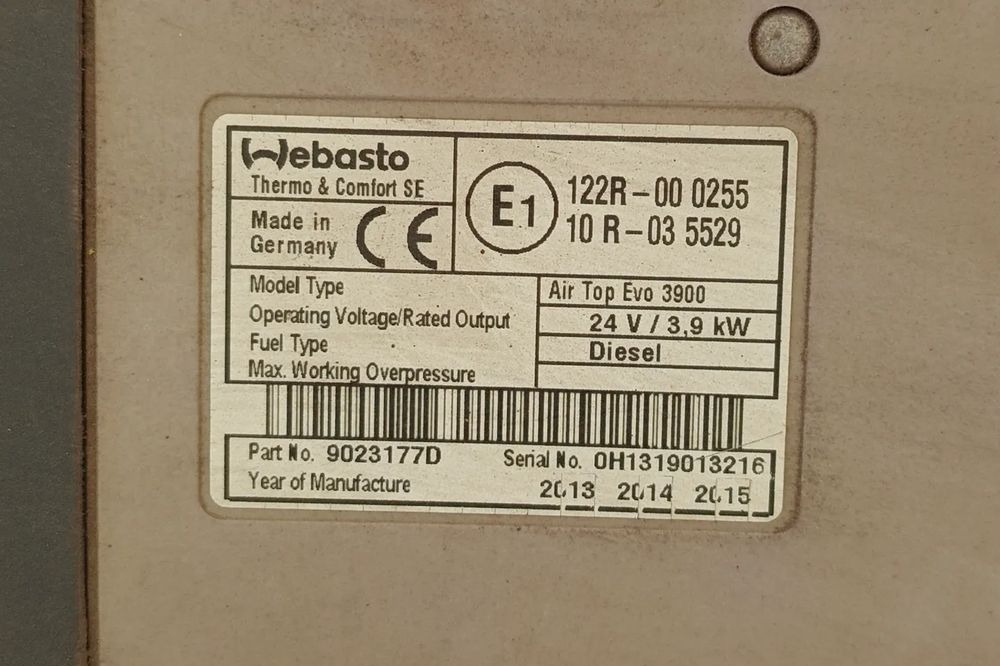 RENAULT GAMA T WEBASTO OGRZEWANIE POSTOJOWE AIR TOP EVO 3900 - الكابينة والداخلية - شاحنة: صورة 2 RENAULT GAMA T WEBASTO OGRZEWANIE POSTOJOWE AIR TOP EVO 3900 - الكابينة والداخلية - شاحنة: صورة 2
