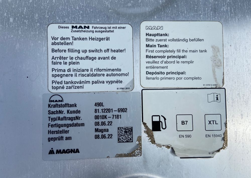 Zbiornik paliwa MAN TGX TGS 490 litrów bak - خزان الوقود - شاحنة: صورة 5 Zbiornik paliwa MAN TGX TGS 490 litrów bak - خزان الوقود - شاحنة: صورة 5
