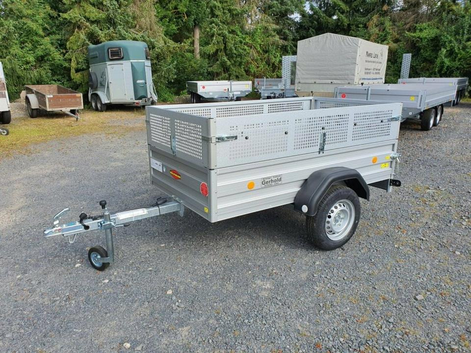 Böckmann PKW-Anhänger , 750kg Gitteraufbau Stützrad - مقطورة سيارة: صورة 2 Böckmann PKW-Anhänger , 750kg Gitteraufbau Stützrad - مقطورة سيارة: صورة 2