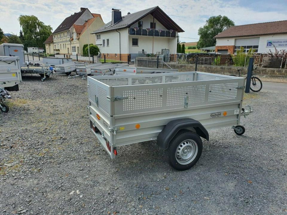 Böckmann PKW-Anhänger , 750kg Gitteraufbau Stützrad - مقطورة سيارة: صورة 4 Böckmann PKW-Anhänger , 750kg Gitteraufbau Stützrad - مقطورة سيارة: صورة 4
