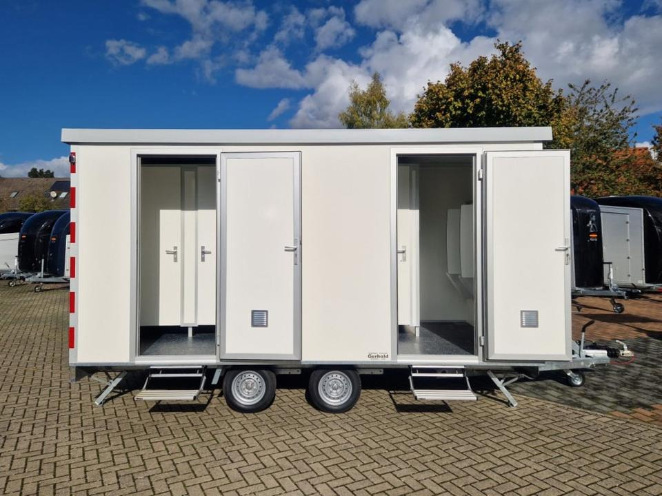 Toilettenwagen Sanitär-Anhänger WC Wagen 3xD, 1xH+3U - حاوية البناء, عربة مقطورة: صورة 1 Toilettenwagen Sanitär-Anhänger WC Wagen 3xD, 1xH+3U - حاوية البناء, عربة مقطورة: صورة 1