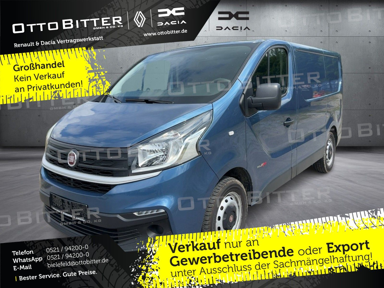 Fiat Talento 1.6 Multijet Turbo L1H1 ANHÄNGERKUP/GJR - فان: صورة 1 Fiat Talento 1.6 Multijet Turbo L1H1 ANHÄNGERKUP/GJR - فان: صورة 1