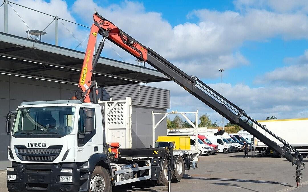 IVECO STRALIS 360 CASSONE FISSO E GRU PALFINGER - شاحنات مسطحة, شاحنة كرين: صورة 3 IVECO STRALIS 360 CASSONE FISSO E GRU PALFINGER - شاحنات مسطحة, شاحنة كرين: صورة 3