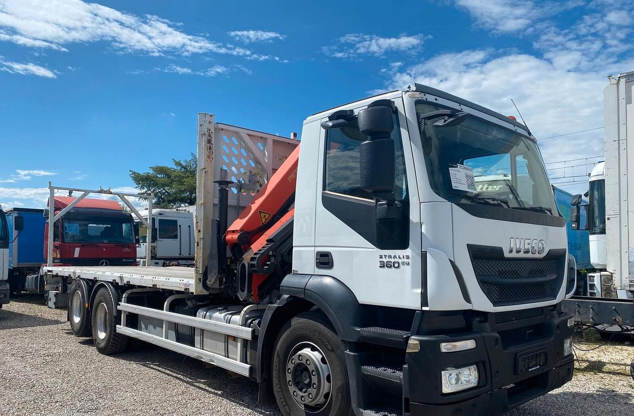 IVECO STRALIS AD260S36 CASSONE FISSO E GRU - شاحنات مسطحة, شاحنة كرين: صورة 1 IVECO STRALIS AD260S36 CASSONE FISSO E GRU - شاحنات مسطحة, شاحنة كرين: صورة 1