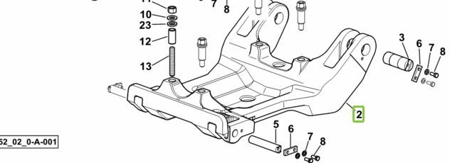Wspornik zawieszenie przedniej osi 0.013.2035.0/30 Same Deutz Fahr - قطع غيار - الآلات الزراعية: صورة 1 Wspornik zawieszenie przedniej osi 0.013.2035.0/30 Same Deutz Fahr - قطع غيار - الآلات الزراعية: صورة 1