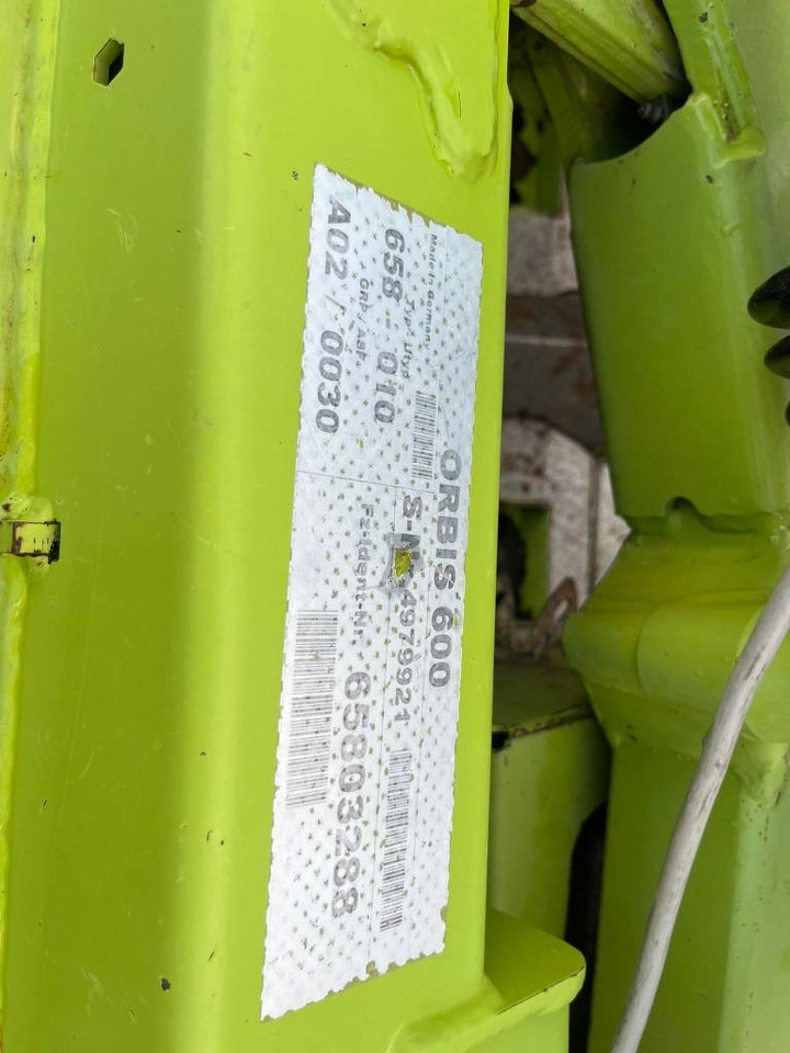 Claas Orbis 600 - معدات تيبيس التبن: صورة 4 Claas Orbis 600 - معدات تيبيس التبن: صورة 4