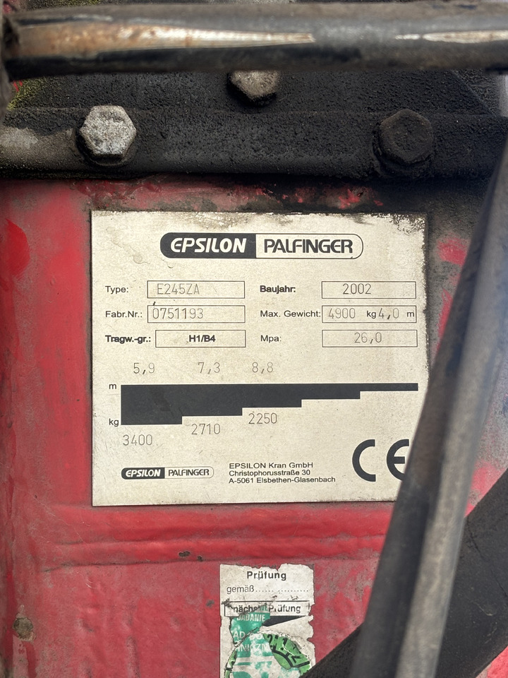 EPSILON E245 ZA - ونش كرين - شاحنة: صورة 5 EPSILON E245 ZA - ونش كرين - شاحنة: صورة 5