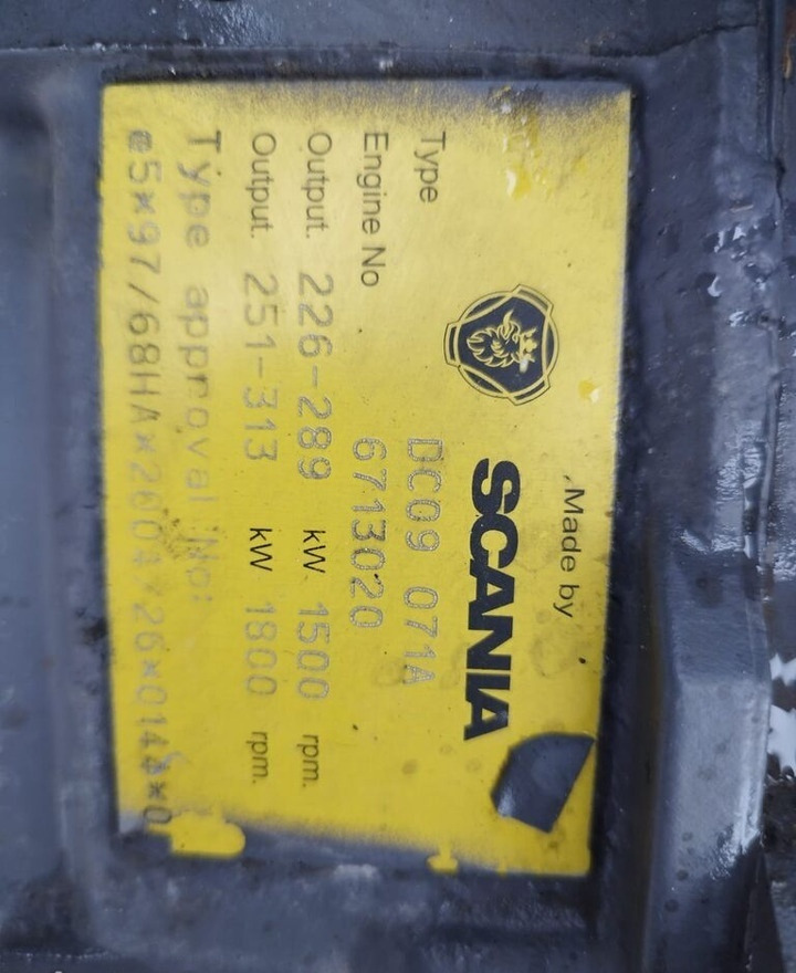 Scania DC09 0714 - محرك - شاحنة: صورة 4 Scania DC09 0714 - محرك - شاحنة: صورة 4
