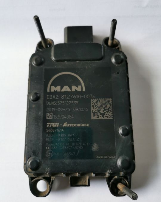 RADAR MAN TGX TGS E6. 82.27610-0034 - جهاز استشعار - شاحنة: صورة 1 RADAR MAN TGX TGS E6. 82.27610-0034 - جهاز استشعار - شاحنة: صورة 1