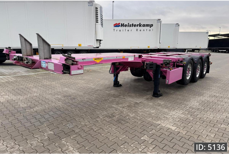 Broshuis 3UCC-39/45 Multi / 2x Extandable / 2x Lift Axle - نصف مقطورة لنقل الحاويات: صورة 1 Broshuis 3UCC-39/45 Multi / 2x Extandable / 2x Lift Axle - نصف مقطورة لنقل الحاويات: صورة 1