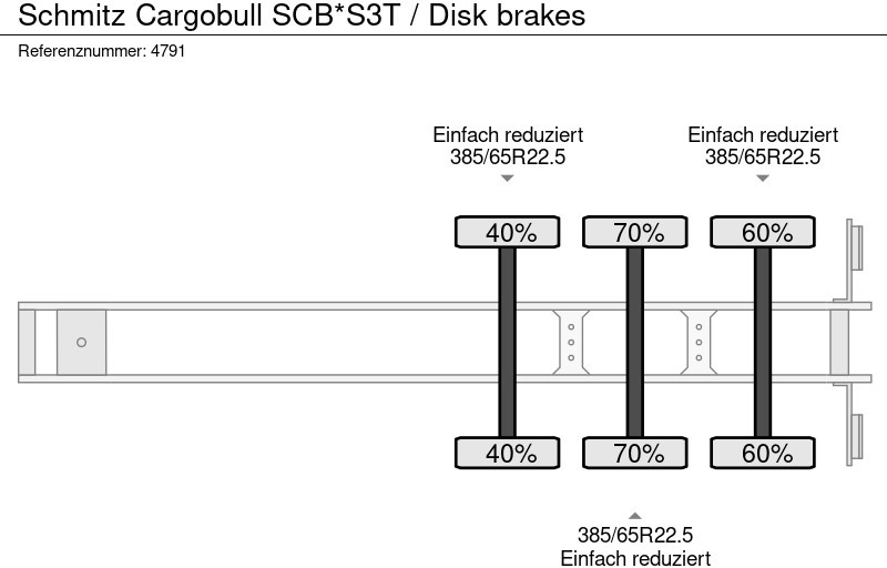 نصف مقطورة ستارة Schmitz Cargobull SCB*S3T / Disk brakes: صورة 8