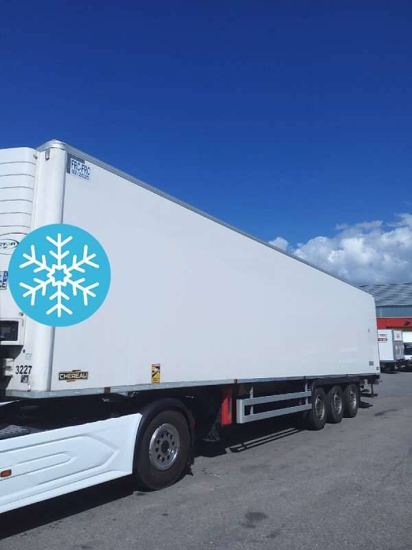 Semi-remorque 3 Essieux FRIGO 38 TONNES HAYON CAISSE CHEREAU GROUPE CARRIER VECTOR 1950 MT - نصف مقطورة مُبرِّدة: صورة 1 Semi-remorque 3 Essieux FRIGO 38 TONNES HAYON CAISSE CHEREAU GROUPE CARRIER VECTOR 1950 MT - نصف مقطورة مُبرِّدة: صورة 1