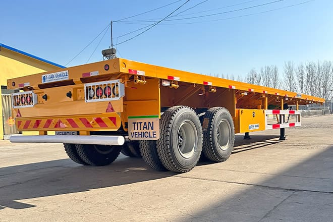 TITAN 2 Axle 40 Ft Flatbed Trailer for Sale in Uganda - نصف مقطورة مسطحة: صورة 3 TITAN 2 Axle 40 Ft Flatbed Trailer for Sale in Uganda - نصف مقطورة مسطحة: صورة 3
