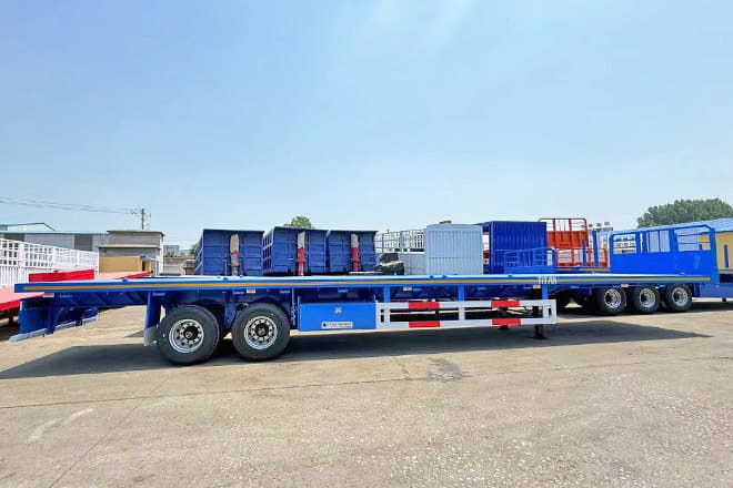 TITAN 2 Axle 45 Ft Flatbed Trailers for Sale in Algeria - نصف مقطورة مسطحة: صورة 2 TITAN 2 Axle 45 Ft Flatbed Trailers for Sale in Algeria - نصف مقطورة مسطحة: صورة 2