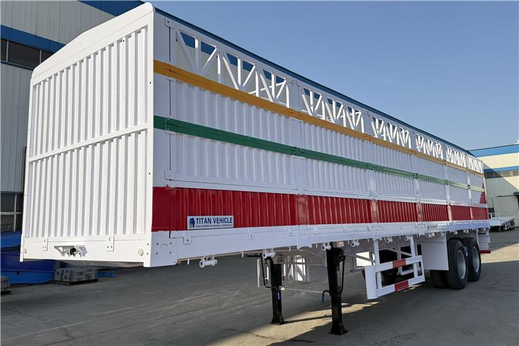 TITAN 2 Axle Fence Cargo Trailer with Bogie Suspension for Sale In Zimbabwe - نصف مقطورة لنقل الحيوانات: صورة 4 TITAN 2 Axle Fence Cargo Trailer with Bogie Suspension for Sale In Zimbabwe - نصف مقطورة لنقل الحيوانات: صورة 4