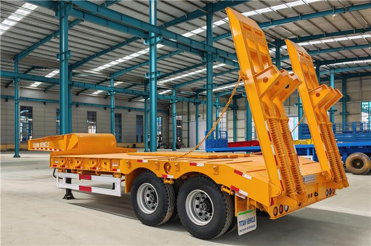 TITAN 2 Axle Low Loader Truck Trailer for Sale In Uganda - عربة منخفضة مسطحة نصف مقطورة: صورة 5 TITAN 2 Axle Low Loader Truck Trailer for Sale In Uganda - عربة منخفضة مسطحة نصف مقطورة: صورة 5