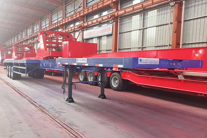 TITAN 3 Axle Extendable Flatbed Trailers for Sale in Angola - نصف مقطورة مسطحة: صورة 3 TITAN 3 Axle Extendable Flatbed Trailers for Sale in Angola - نصف مقطورة مسطحة: صورة 3