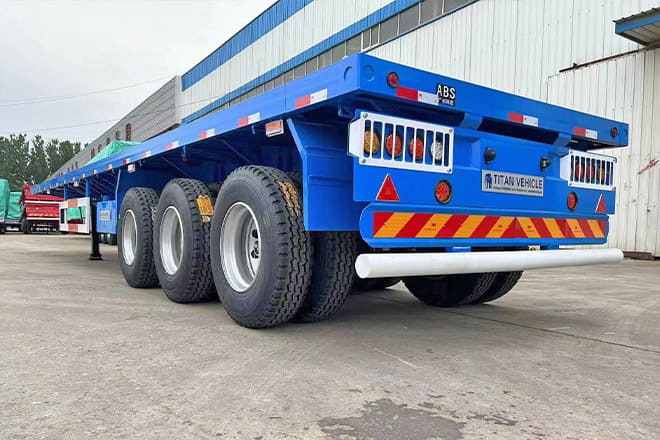 TITAN 3 Axle Flatbed Semi Trailer Manufacturers for Sale in Ghana - نصف مقطورة مسطحة: صورة 5 TITAN 3 Axle Flatbed Semi Trailer Manufacturers for Sale in Ghana - نصف مقطورة مسطحة: صورة 5
