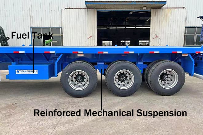 TITAN 3 Axle Flatbed Semi Trailer Manufacturers for Sale in Ghana - نصف مقطورة مسطحة: صورة 3 TITAN 3 Axle Flatbed Semi Trailer Manufacturers for Sale in Ghana - نصف مقطورة مسطحة: صورة 3