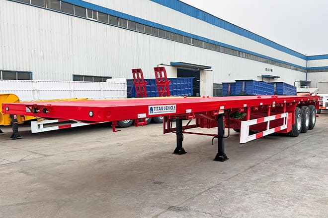TITAN 3 Axle Flatbed Trailer for Sale in Senegal - نصف مقطورة مسطحة: صورة 4 TITAN 3 Axle Flatbed Trailer for Sale in Senegal - نصف مقطورة مسطحة: صورة 4