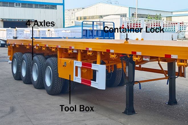 TITAN 4 Axle Heavy Duty Flatbed Trailer for Sale in Mali - نصف مقطورة مسطحة: صورة 4 TITAN 4 Axle Heavy Duty Flatbed Trailer for Sale in Mali - نصف مقطورة مسطحة: صورة 4