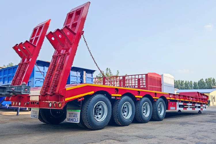 TITAN 4 Axle Low Loader Trailer for Sale in Jamaica - عربة منخفضة مسطحة نصف مقطورة: صورة 1 TITAN 4 Axle Low Loader Trailer for Sale in Jamaica - عربة منخفضة مسطحة نصف مقطورة: صورة 1